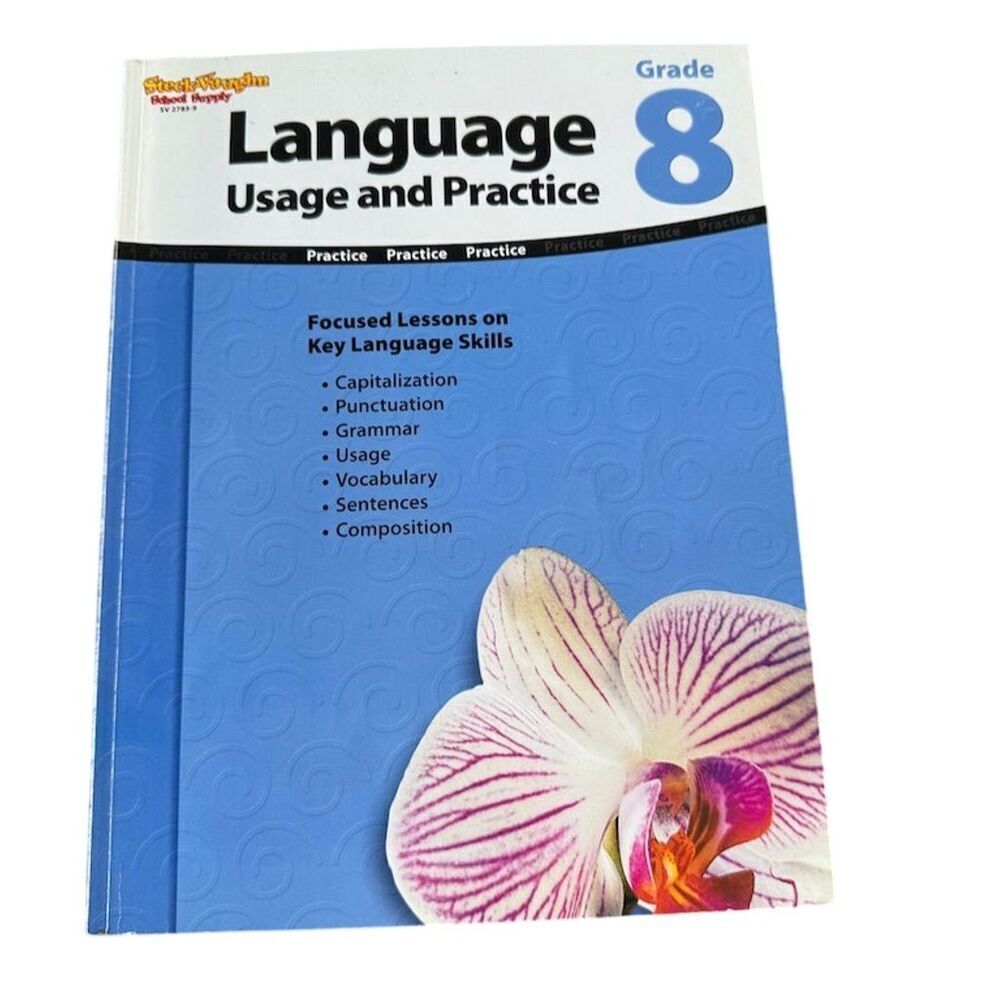 Steck Vaughn Language Arts Workbook Grade 8 Paperback